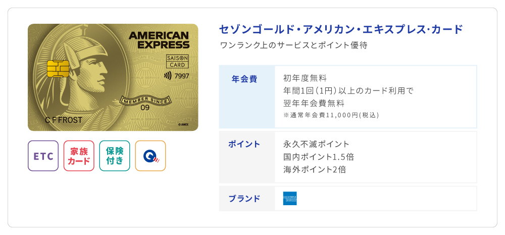 セゾンゴールド・アメリカン・エキスプレス・カード