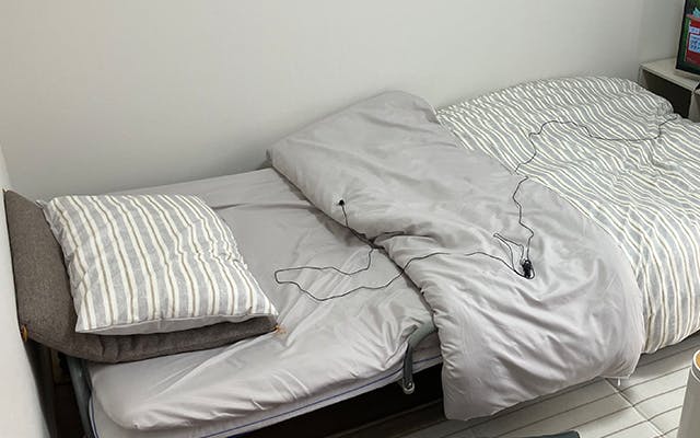 実際に利用されている布団セットの写真